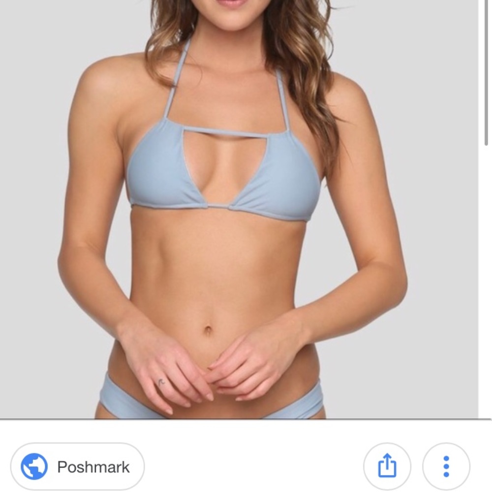 Acacia swimwear cannons top and axel bottom blue.